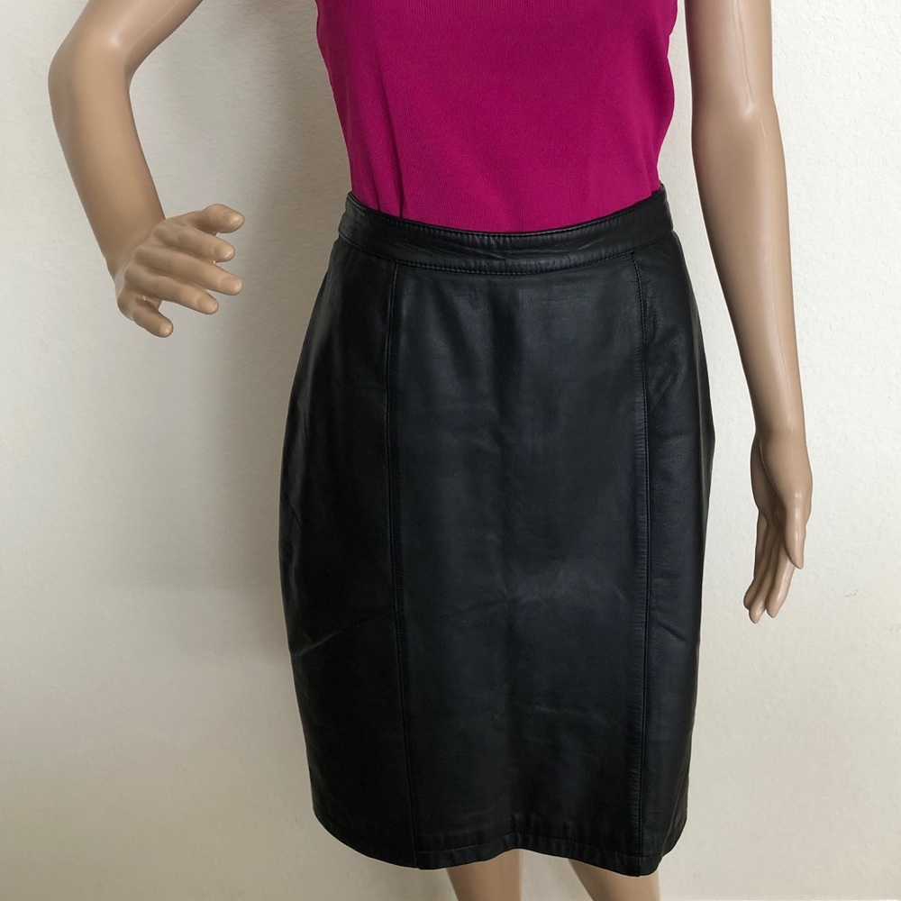 Black Leather Skirt